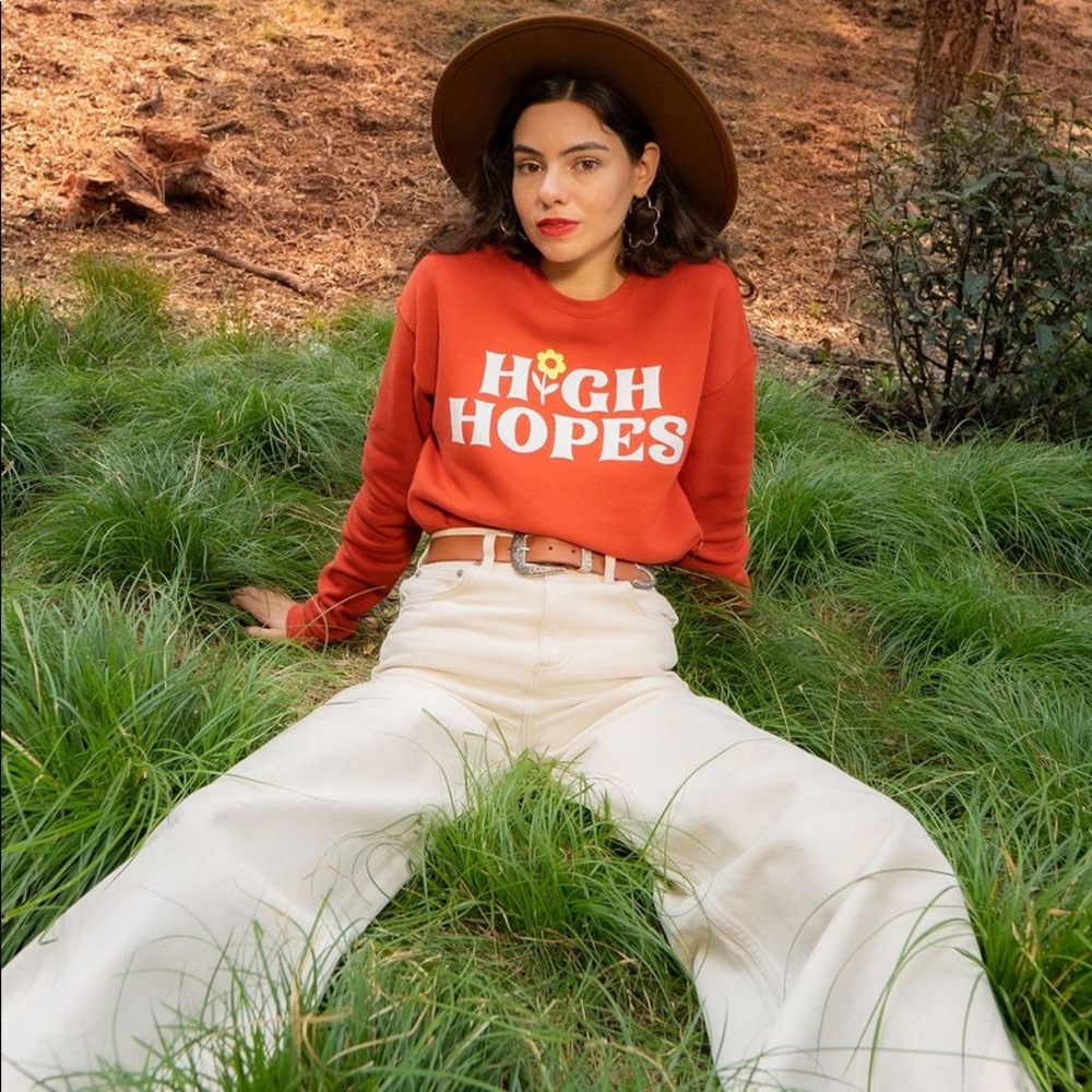 High 🌻 Hopes Fleece Sweatshirt - Picture 1 of 5